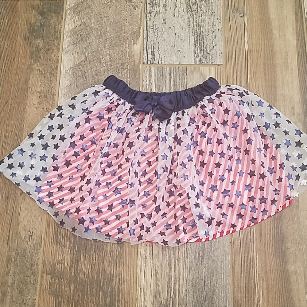 Girl's Size 4T Stars and Stripes Skirt